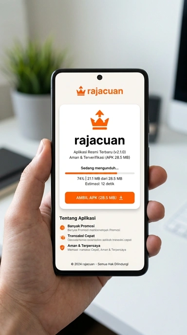 Tampilan halaman APK rajacuan
